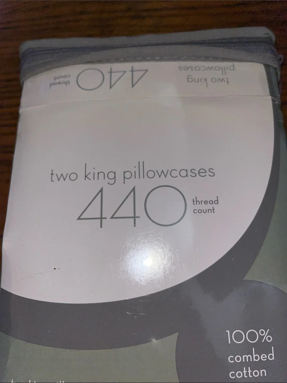 NWT Bed Bath & Beyond 440 Thread Count King Sateen Pillowcases Set of Two -